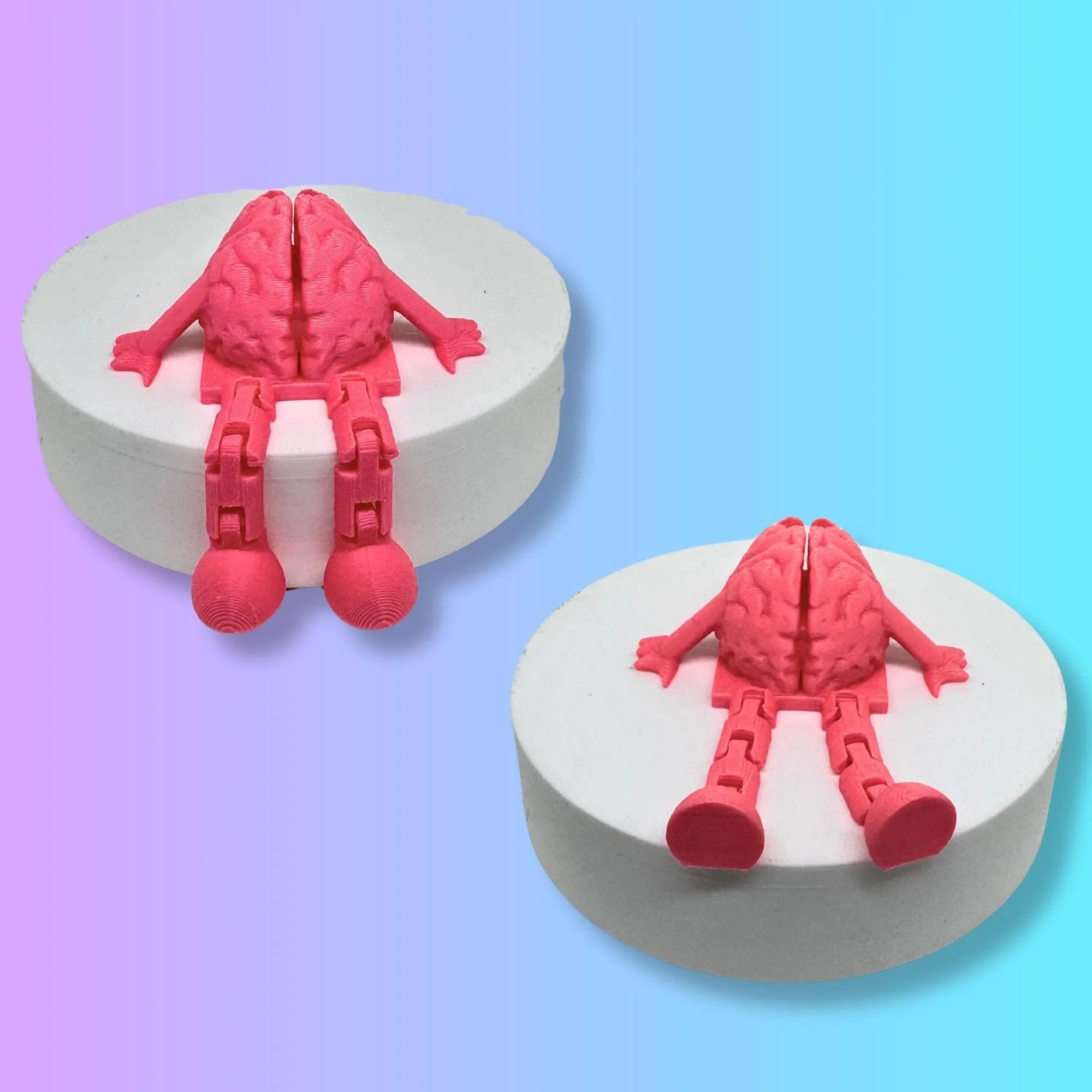 Articulated Brain Straw Topper Buddy