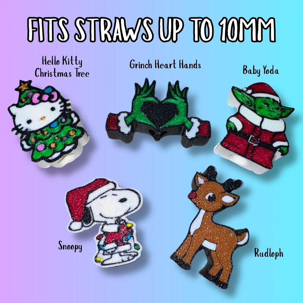 Christmas Straw Toppers