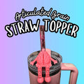 Articulated Brain Straw Topper Buddy