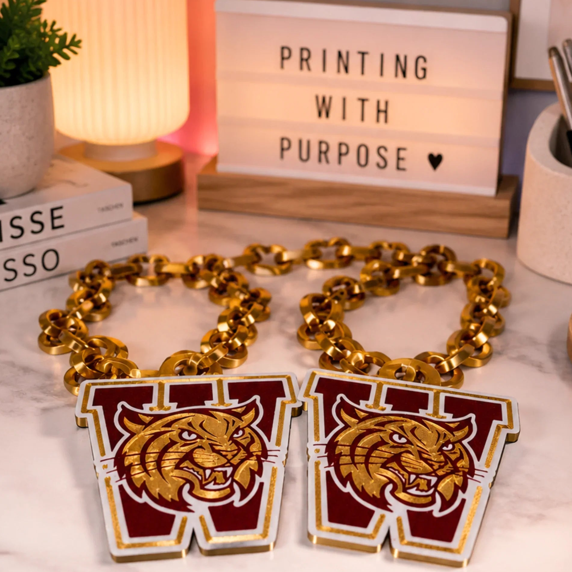 Wildcats Hype Chain, weymouth wildcats, sports hype chain
